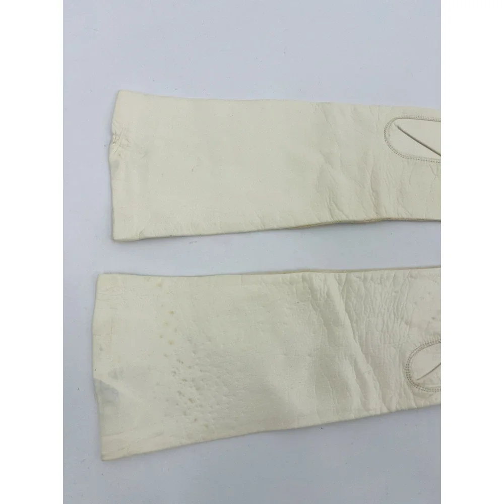 Vintage Grandoe Soapable Leather Gloves Size 6 1/2 Slik Lined